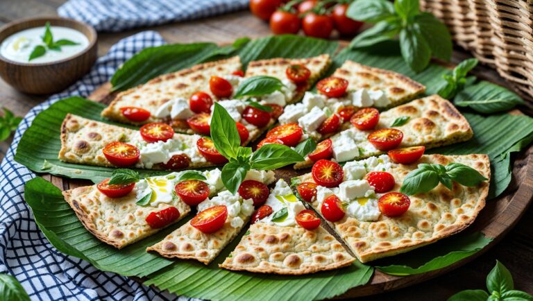 Tortilla Panggang Tomat Feta: Camilan Renyah Gurih Segar untuk Piknik
