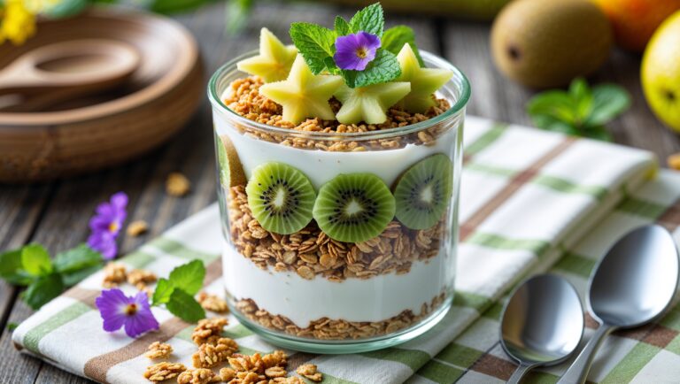 Yoghurt Cup Granola Kiwi: Sarapan Sehat Rasa Piknik, Mudah dan Menyenangkan