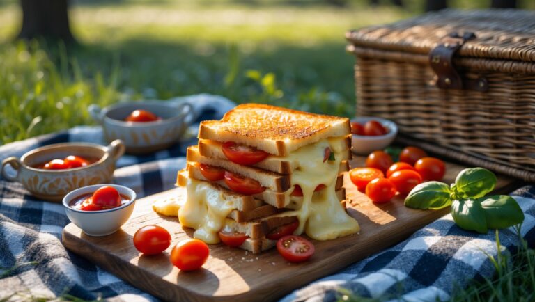 Sandwich Keju Tomat Cherry: Leleh Gurih untuk Piknik dan BBQ Outdoor
