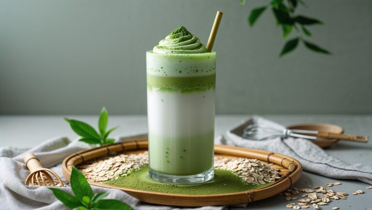 Es Matcha Oatmilk: Kesegaran Vegan Penuh Energi dan Ketenangan Sehari-hari