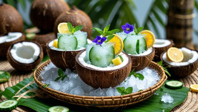 Jelly Timun & Kelapa Muda: Minuman Segar Tropis Penyejuk Cuaca Panas