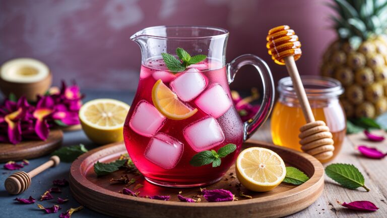Teh Rosella Dingin Madu: Segar, Cantik, Kaya Khasiat dalam Setiap Tegukan